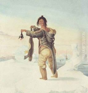 An Esquimaux of the Savage Islands 1821 by Captain George Francis Lyon