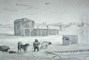 Eskimaux House built of ice Igloolik by Captain George Francis Lyon
