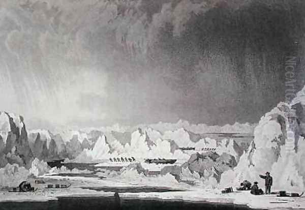 Travelling among hummocks of ice - view 1