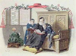 Armand-Jean du Plessis Cardinal Richelieu 1585-1642 as a child by Maurice Leloir