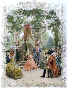 Masonic Initiation Ceremony of a lady Freemason by Maurice Leloir