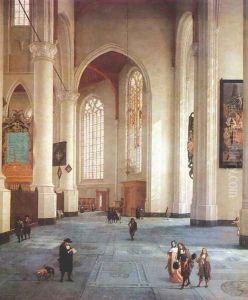 Interior of the St Laurenskerk in Rotterdam 1660-65