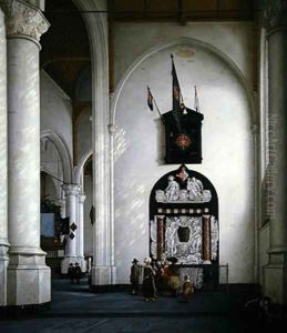 The interior of the Laurenskerk Rotterdam 1667