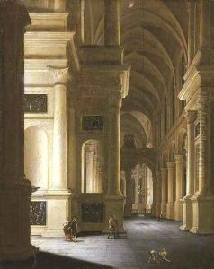 Interior of the Sint Laurenskirk, Rotterdam by Anthonie De Lorme
