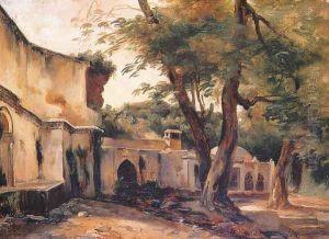 Fountain near Algiers by Jean-Charles Langlois