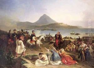 Meeting Between General Nicolas Joseph Maison 1771-1840 and Ibrahim Pasha 1789-1848 at Navarino by Jean-Charles Langlois