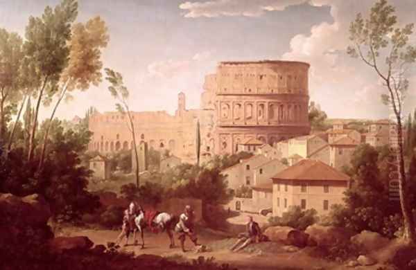 A View of the Colosseum with a Traveller 1731 - view 1
