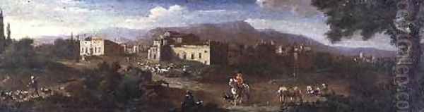 A Monastery in the Roman Campagna - view 1