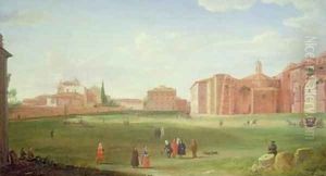 A View of the Baths of Diocletian by Hendrik Frans van Lint (Studio Lo)