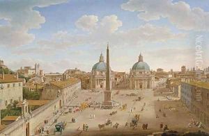 Roma Piazza del Popolo 2 by Hendrik Frans van Lint (Studio Lo)