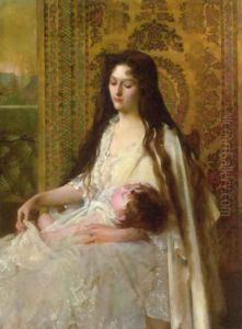 Contemplation by Francois-Maurice Lard