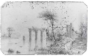 Landscape (from McGuire Scrapbook) by Charles Lanman