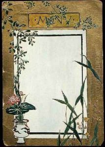Menu with Bamboo by Christopher Grant La Farge