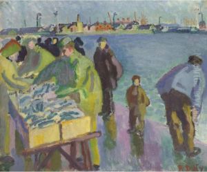 Le Marche Aux Poissons by Raoul Dufy