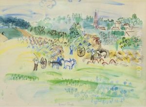 Moisson En Normandie by Raoul Dufy