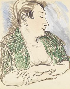 Portrait De Madame Dufy by Raoul Dufy