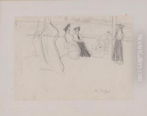 Donne Sedute Su Una Panchina by Raoul Dufy