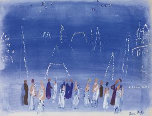 Reception Aux Lumieres And Double Etude De Nu: A Double-sided Work by Raoul Dufy