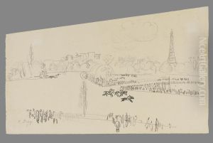 Champ De Courses A Longchamp by Raoul Dufy