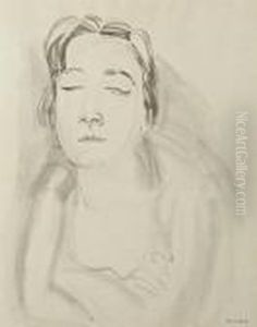 Portrait De Madame Dufy by Raoul Dufy