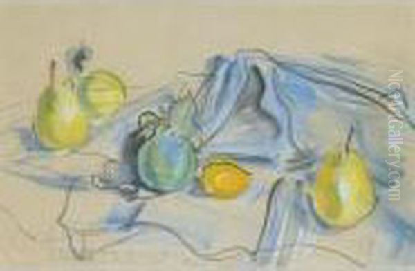 Nature Morte Aux Poires Et Aux Citrons - view 1