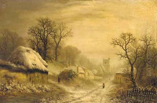 A village in Winter - view 1