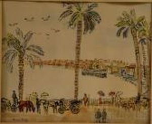 Les Baie Des Anges, Nice, France by Raoul Dufy