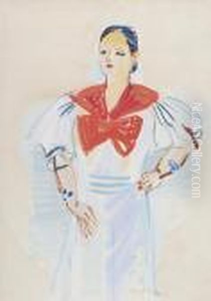 Helena Rubinstein In A Sailor Dress - view 1