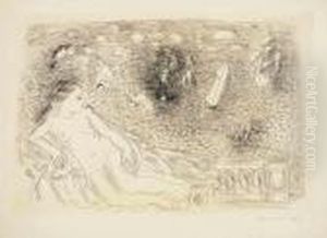 Baigneuse Aux Papillons Et Aux Bateaux by Raoul Dufy