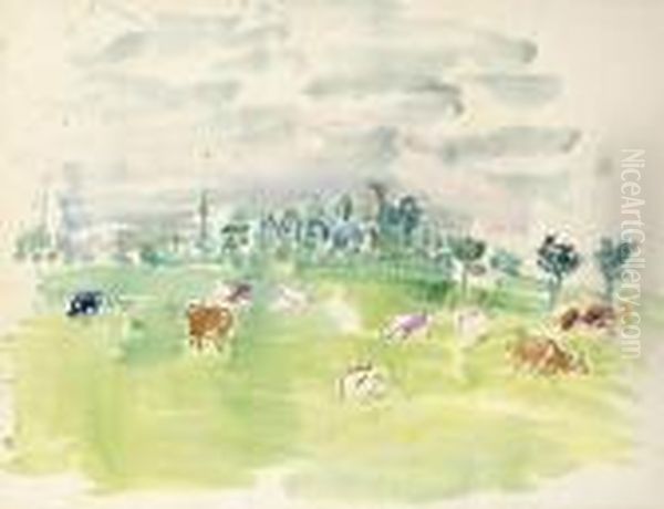 Troupeau Dans La Prairie - view 1