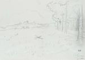 Champ De Ble A L'oiseau by Raoul Dufy