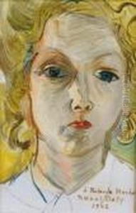 Portrait De Madame Rolande Mucha by Raoul Dufy