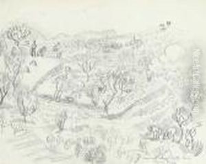 Paysage Avec Terrassiers by Raoul Dufy