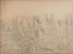 Voiliers Et Vapeurs by Raoul Dufy