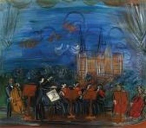 Orchestre Bleu by Raoul Dufy