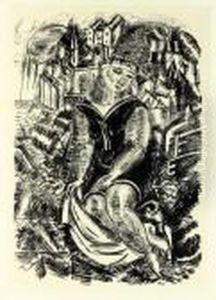 Baigneuse Devant Le Port De Sainte-adresse by Raoul Dufy