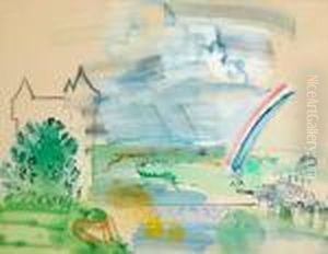 Untitled (landscape With Rainbow) by Raoul Dufy