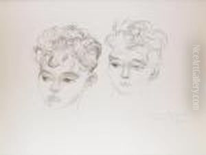 Portrait De Jeunes Garcons by Raoul Dufy