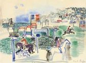 Le Concourt Hippique A Deauville by Raoul Dufy