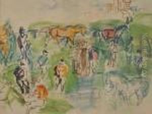 Les Chevaux by Raoul Dufy
