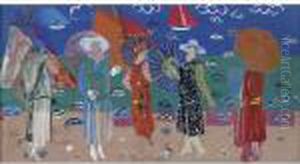 Elegantes Sur La Plage by Raoul Dufy