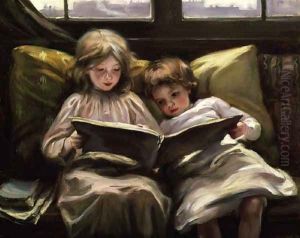 Interesting Story, 1898 by Laura Muntz Lyall