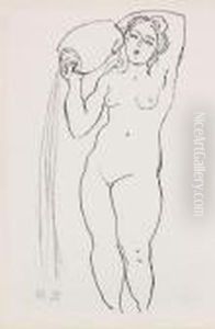 Illustration Pour La Source Des Jours De Gaston Massat by Raoul Dufy