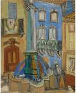 La Fontaine De Vence by Raoul Dufy