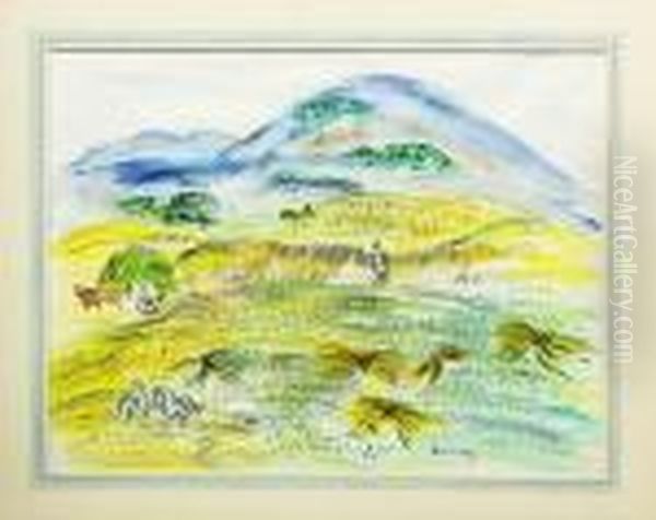 Landscape With Workers In The Field - view 1