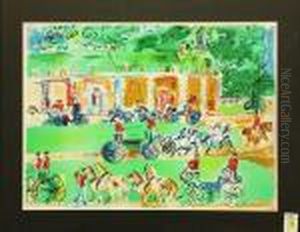 Carriages In The Park by Raoul Dufy