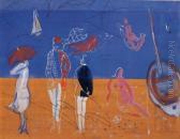 Personnages Sur La Plage - view 1