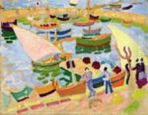 Voiliers Et Barques Dans Le Port by Raoul Dufy