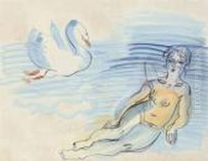 Leda Et Le Cygne by Raoul Dufy