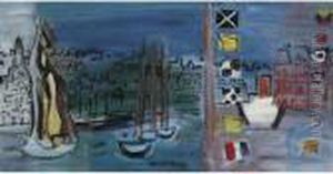 Le Bassin Des Yachts A Deauville by Raoul Dufy